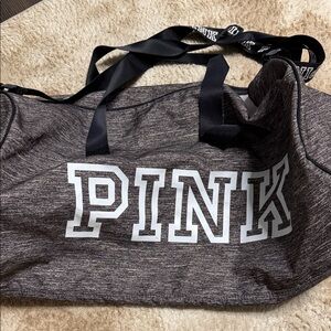 PINK Victoria's Secret Charcoal Travel Bag